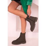 Soho Khaki Matte Women's Boots & Boots 17452