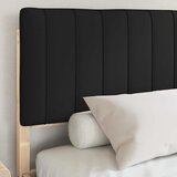  Krevetni okvir s tapiciranim uzglavljem Crna 160 x 200 cm | shoptok.hr