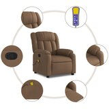 Masažni naslonjač od tkanine smeđi | shoptok.hr