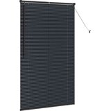 vidaXL Zavjesa za prozor sa zavjesama Ostalo Crna 105 x 175 cm Aluminij | shoptok.hr