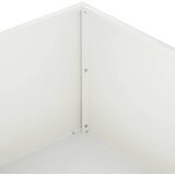  Vrtna saksija 2 kom. Bijela 40 x 40 x 20 cm Čelična vrata - Bijela 40 x 40 x 20 cm 2 | shoptok.hr