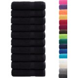 Premium ručnici za tuširanje 'SOLUND'25 kom Crni 70x140 cm 550 gsm | shoptok.hr