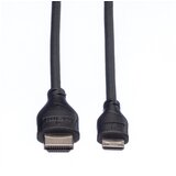 Roline HDMI priključni kabel HDMI A utikač, HDMI Mini C utikač 2.00 m crna 11.04.5580 sa zaštitom HDMI kabel | Eponuda.ba