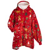 Svilanit Hoodie deka/pokrivač Xmass Red + Poklon: Čarape | shoptok.hr
