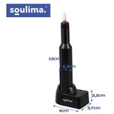 Soulima 27229 bežična električna brusilica za nokte 18.000 o/min, USB-C, 6 nastavaka Slike