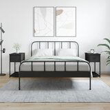 vidaXL Nočna omarica 2 kosa črna 30x60x60 cm inženirski les | Shoptok.si