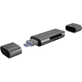 vanjski čitač memorijskih kartica usb-c™, usb 3.0, mikro usb 2.0 antracitna boja