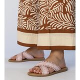 Gemre Pink braided women's flip-flops Ellinara | shoptok.hr