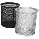 Čaša ZA OLOVKE METALNA ŽICA OKRUGLA FI-9XH-9,7CM LD01-189 FORNAX SREBRNA Cene