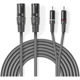 Nedis Audio kabal 2x XLR 3PIN na 2x RCA 3m COTH15210GY30 Cijene