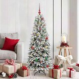 vidaXL Umjetno božićno drvce s stalakom Bijelo 63 x 63 x 150 cm | shoptok.hr