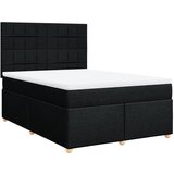 Maison Chic Box spring postelja - Vzmetna postelja z vzmetnico črna 140x200 cm blago SL11546, (21883922) | Shoptok.si