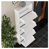 Hanah home Ormar za cipele 4 Piece Metal White | ePonuda.com