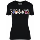 Versace Jeans Couture crna ženska majica sa logom B2HWA7PA-899 Cene