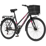 Visitor Bicikl city crx city 28" alu 21" disk dupl 18 brzina 167-192cm (l/xl) crno roze perla uv sja | Eponuda.com