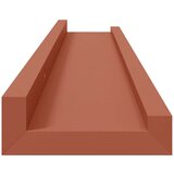  Polica na zidu 4 pcs Crvena 60 x 9 x 3 cm Konstruirano drvo | shoptok.hr