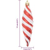 vidaXL Dekoracija božičnega drevesa 40 pcs Rdeča | Shoptok.si