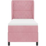  Krevet s opruga kutije s madracem Ružičasta 200 x 80 cm Baršun | shoptok.hr