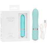 Pillow Talk Flirty - vibrator s palico za polnjenje (turkizna) | Shoptok.si