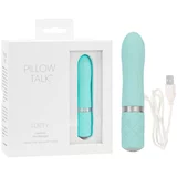 Pillow Talk Flirty - vibrator s palico za polnjenje (turkizna)