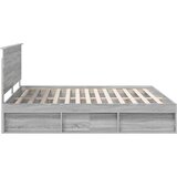  Okvir za krevet s uzglavljem Siva Sonoma 200 x 200 cm | shoptok.hr