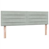 vidaXL Box spring postelja z vzmetnico svetlo siva 160x210 cm žamet | Shoptok.si
