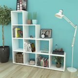 Police za knjige/izlaganje u obliku stepeništa 142 cm bijele | Shoptok.si