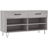  Klupa za cipele siva boja hrasta 102x35x55 cm konstruirano drvo | Eponuda.ba