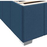 vidaXL krevetna konstrukcija Plava 140 x 200 cm tkanina | shoptok.hr