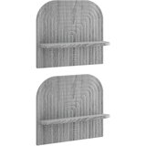  Zidna polica 2 kom. Siva Sonoma 41 x 13,5 x 37,5 cm Slike