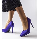 Gemre Silje Purple Satin Pumps | Shoptok.si