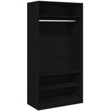  Ormar crni 100 x 50 x 200 cm od konstruiranog drva | Eponuda.com