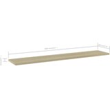 Police za knjige 4 kom boja hrasta sonome 100x20x1,5 cm iverica | Shoptok.si