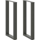  Noge stolića za kavu U-oblika 2 kom antracit 50x(90-91)cm čelik | shoptok.hr