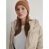 Reserved kapa beanie iz mešanice volne - rjava Cene