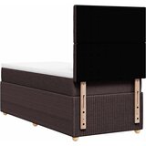  Krevet s oprugama i madracem tamnosmeđi 90 x 190 cm od tkanine | shoptok.hr