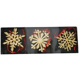  Okrasek za božično drevo Snežinka (Les) | Shoptok.si