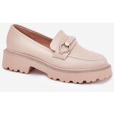Boto Ladies Moccasins Decorated With Rhinestones Beige Patina | Shoptok.si
