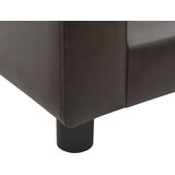 SOFA za pse smeđa 60 x 43 x 30 cm od pliša i umjetne kože | shoptok.hr