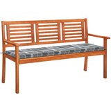 The Living Store Vrtna klop za 3 osebe z blazino 150 cm trden evkaliptus - Klop, (21468642) | Shoptok.si