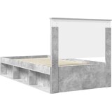  Krevetna konstrukcija s uzglavljem Betonska siva 100 x 200 cm | shoptok.hr
