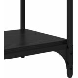 TV ormar Crni hrast 100x33x41cm Obrađeno drvo i čelik | shoptok.hr