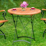 Gardenson Vrtna Miza Schlossgarten, Zložljiva, Ø 70cm, Evkaliptus | Shoptok.si