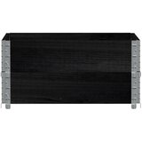  Okviri za palete 2 kom crni 80x60 cm od masivne borovine | shoptok.hr