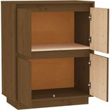  Komoda smeđa boja meda 60 x 34 x 75 cm od masivne borovine | shoptok.hr