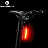 ROCKBROS stražnje svjetlo za bicikl A54BK + micro USB &amp;ndash; USB-A kabel &amp;ndash; crno Slike
