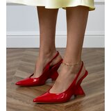 D/CEO Red sandals on a geometric wedge Kokkes | Shoptok.si