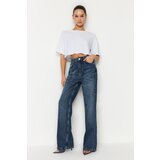 Trendyol Blue Ripped High Waist Wide Leg Jeans Cijene