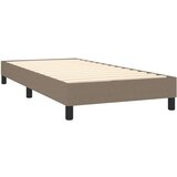  Box spring postelja z vzmetnico taupe 90x200 cm blago, (20897574) | Shoptok.si