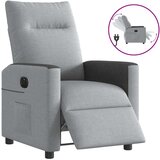 vidaXL Električni naslanjač svetlo sivo blago | Shoptok.si